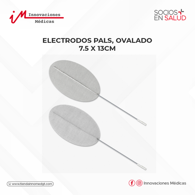 Electrodos PALS, ovalado, 7.5 X 13cm.