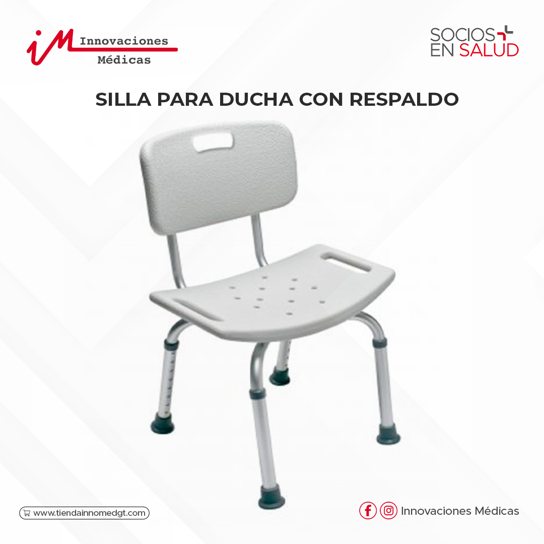 Silla para ducha con respaldo