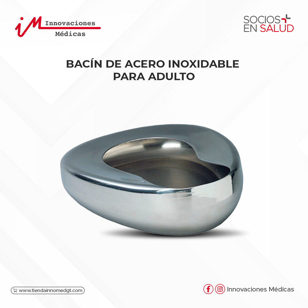 Bacín de acero inoxidable para adulto