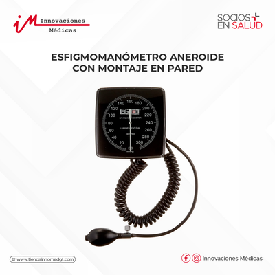 Esfigmomanómetro aneroide con montaje en pared