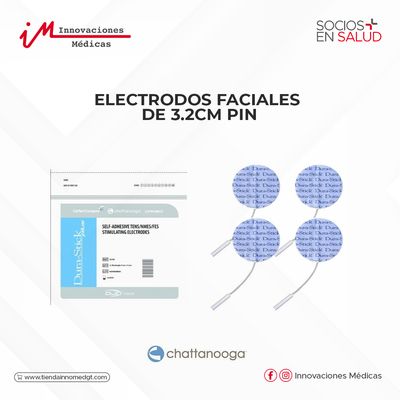 Electrodos faciales de 3.2cm pin