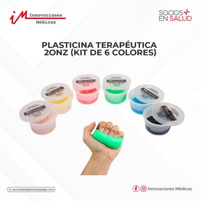 Plasticina terapéutica 2onz  (Kit de 6 colores)