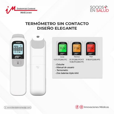 Termómetro sin contacto, diseño elegante