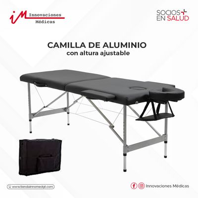 Camilla de Aluminio con altura ajustable