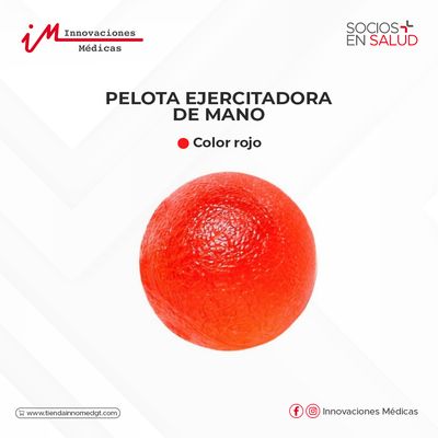 Pelota ejercitadora de mano, color rojo Pelota ejercitadora de mano, color rojo