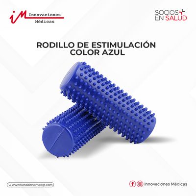 Rodillo de estimulación color azul