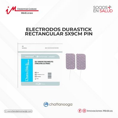 Electrodos DuraStick Rectangular 5x9cm Pin