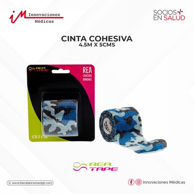 Cinta cohesiva, 4.5m x 5cms