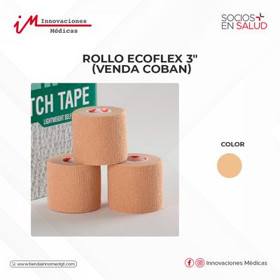 Rollo Ecoflex 3" (Venda Coban)