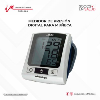 Medidor de presión digital para muñeca