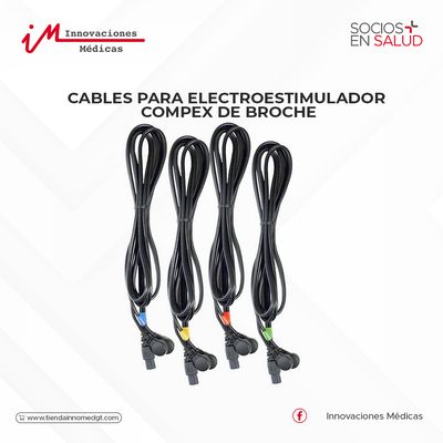 Cables para electroestimulador  COMPEX de Broche