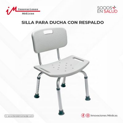 Silla para ducha con respaldo