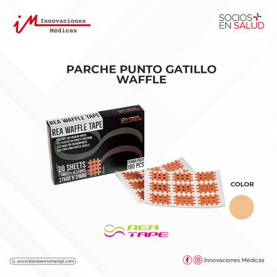 Parche punto gatillo, Waffle, beige