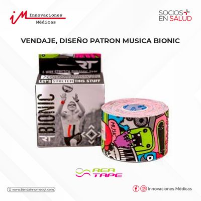 Vendaje, diseño patron musica BIONIC