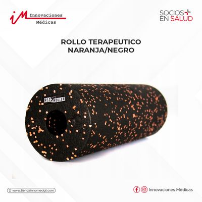 Rollo terapeutico, naranja/negro