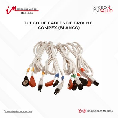 Juego de cables de Broche Compex (blanco)