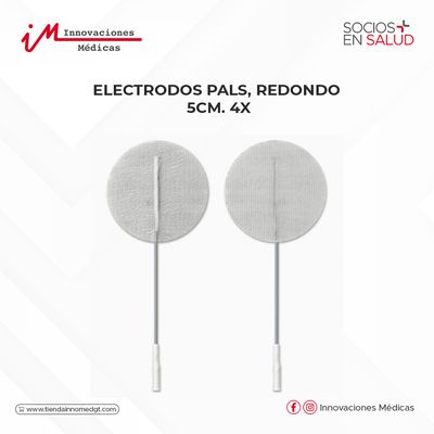 Electrodos PALS, redondo, 5cm.  4x
