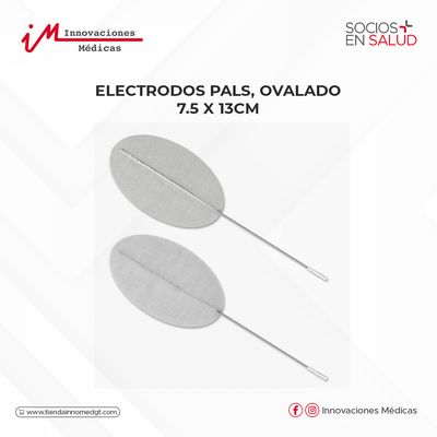 Electrodos PALS, ovalado, 7.5 X 13cm.