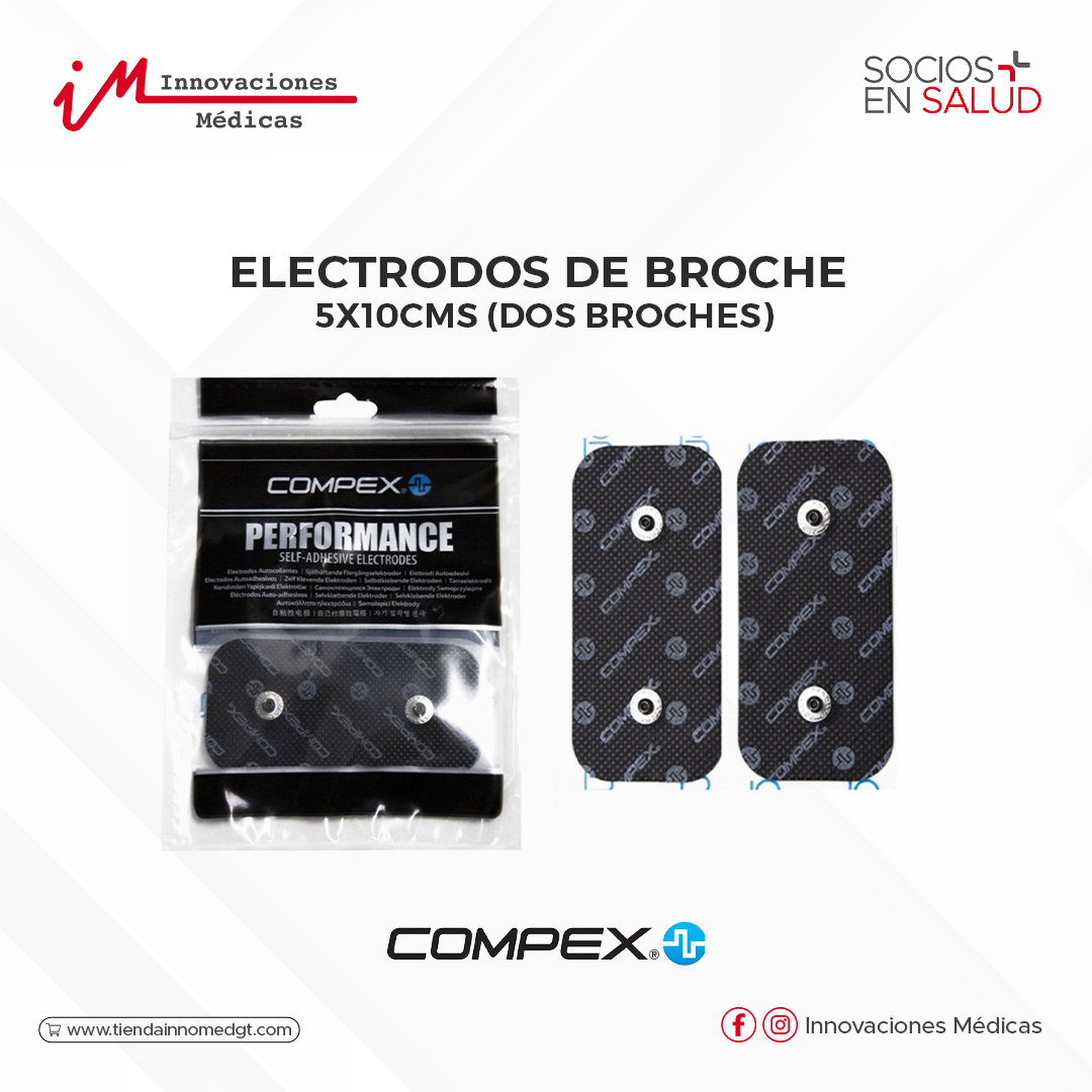Electrodos de Broche 5x10cms (dos broches)