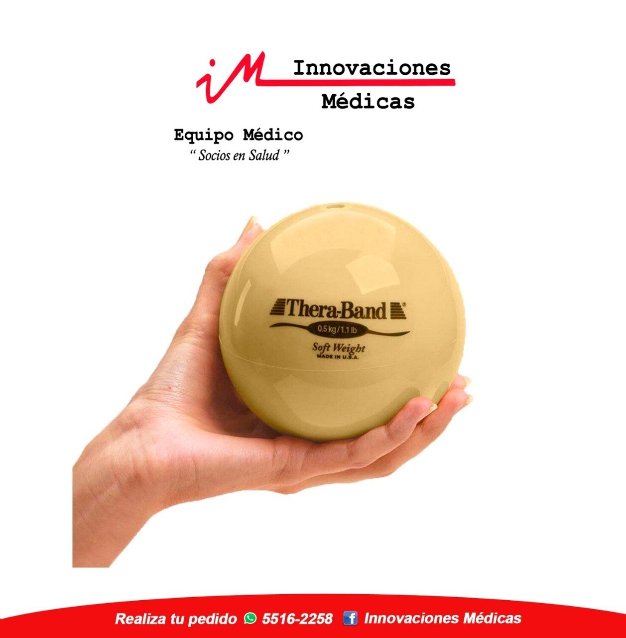 Pelotas con Peso, Peso: Crema 1.1lbs