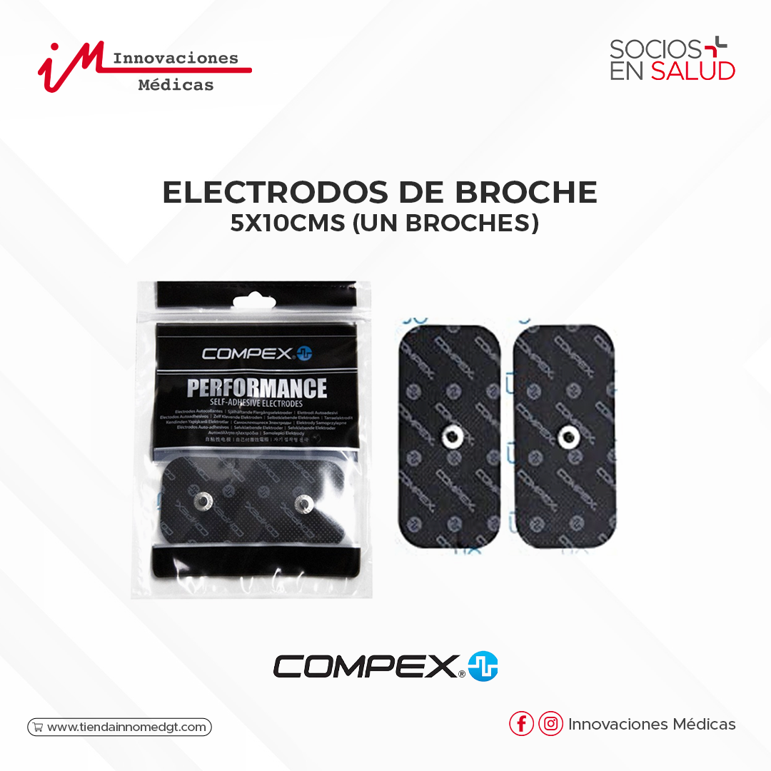 Electrodos de Broche 5x10cms (un broche)