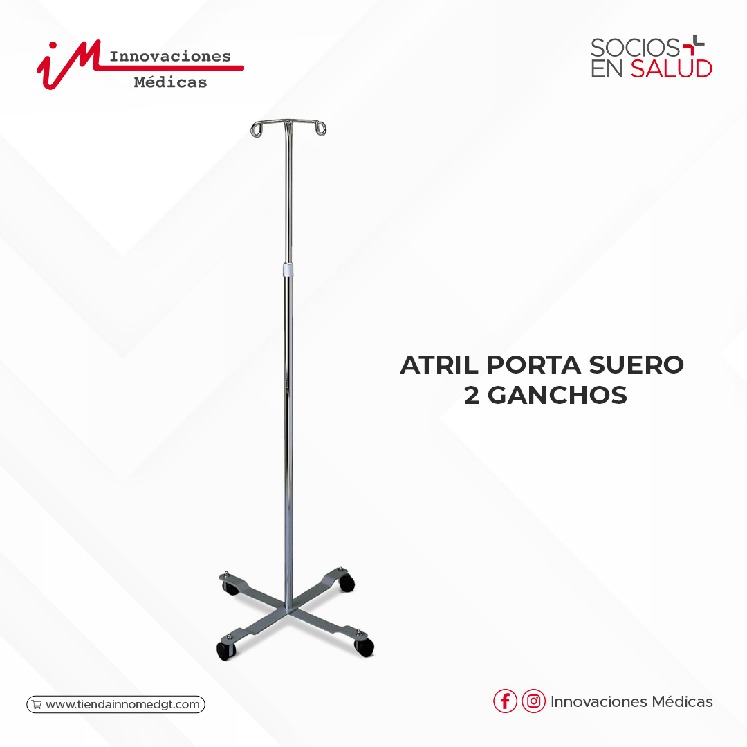 Atril Porta Suero 2 ganchos