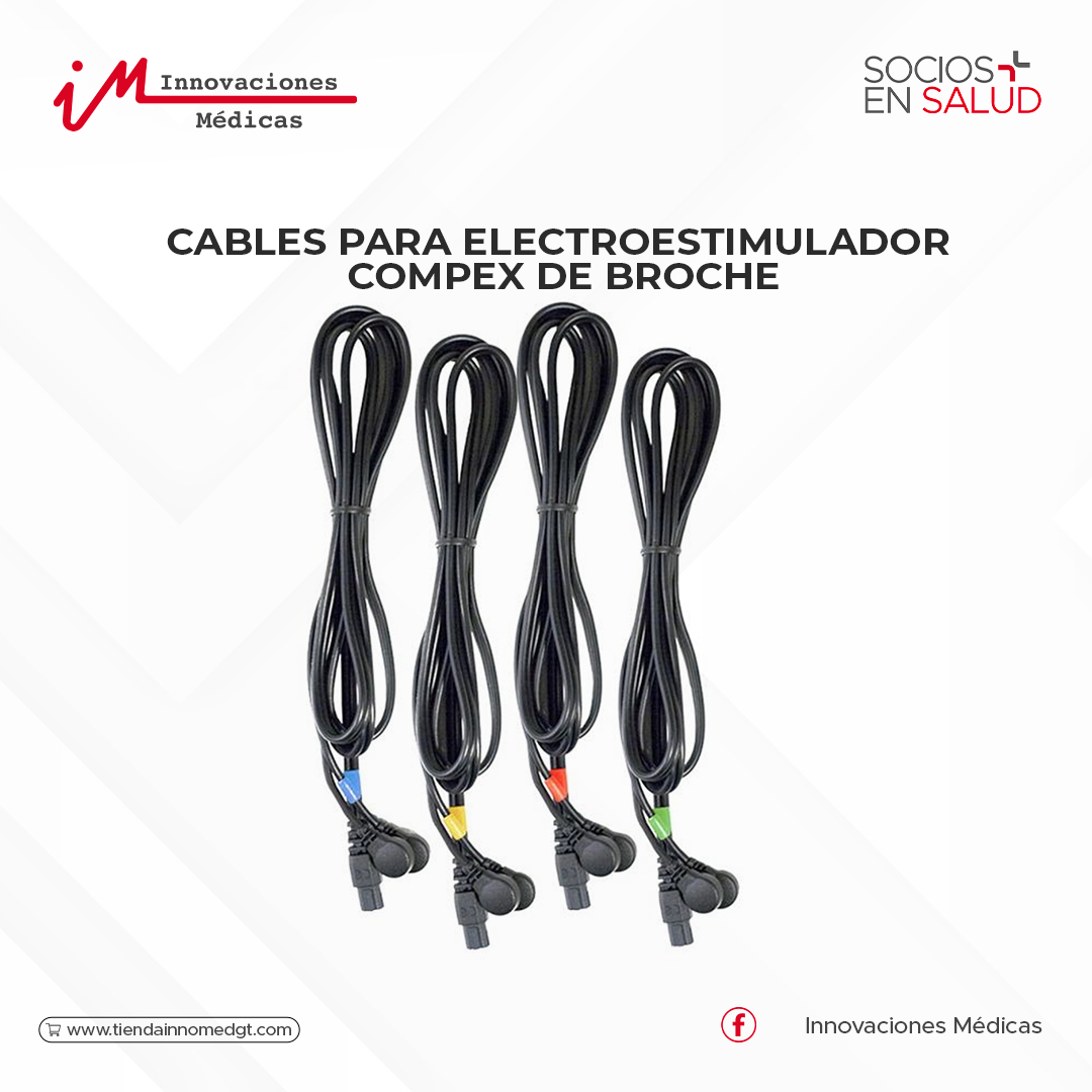 Cables para electroestimulador  COMPEX de Broche