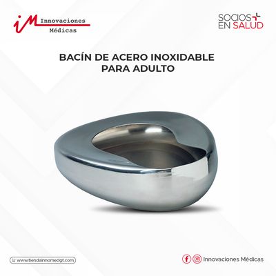 Bacín de acero inoxidable para adulto