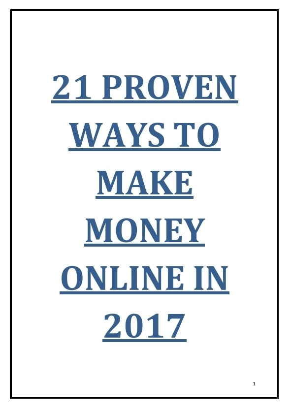 WAYS TO MAKE MONEY