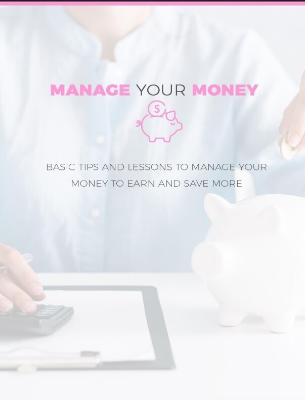 MANAGE YOUR MONEY