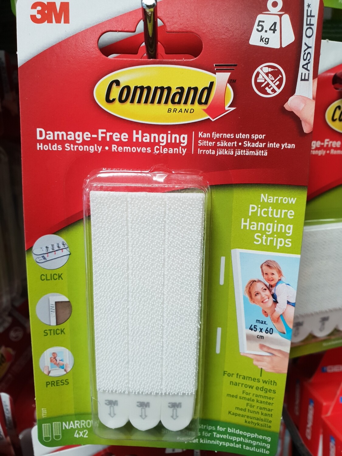 3M Command 5.4kg picture strips