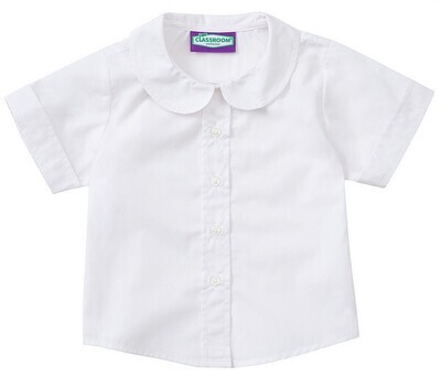 Lead No Logo Short Sleeve Peter Pan Blouse