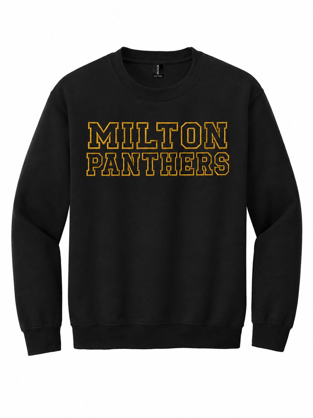 Embroidered Milton Panthers Crewneck