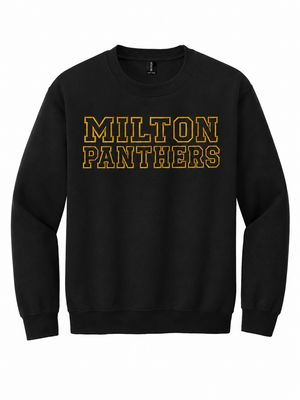 Embroidered Milton Panthers Crewneck