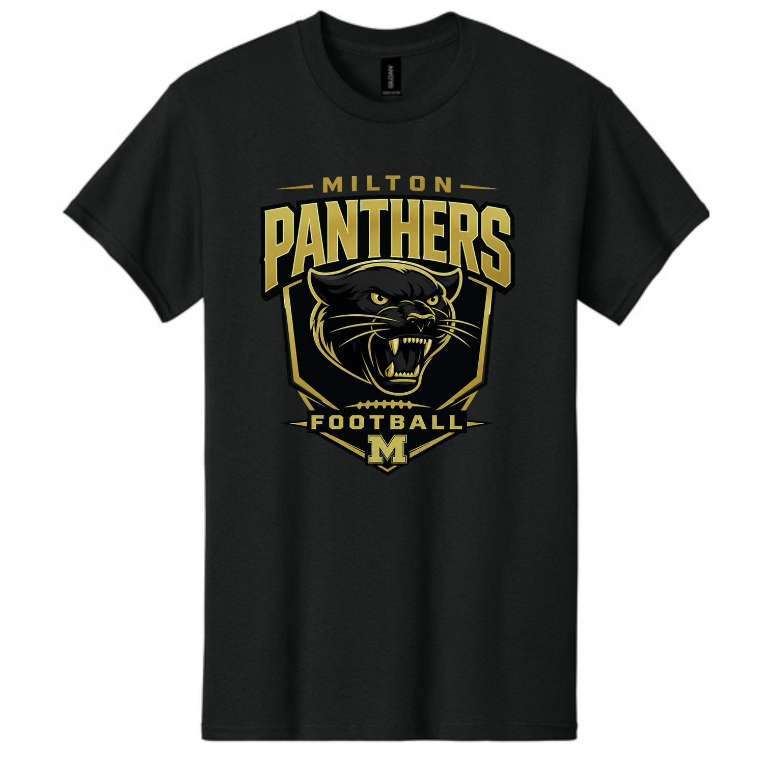 Milton Panthers Football GILDAN T-Shirt