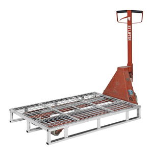 Stahlpalette mit Gitter Auflage 1200 x 800mm I 1000kg Tragkraft