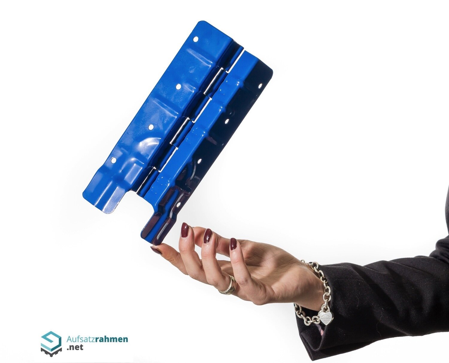 Scharniere für Aufsatzrahmen 200mm - blau