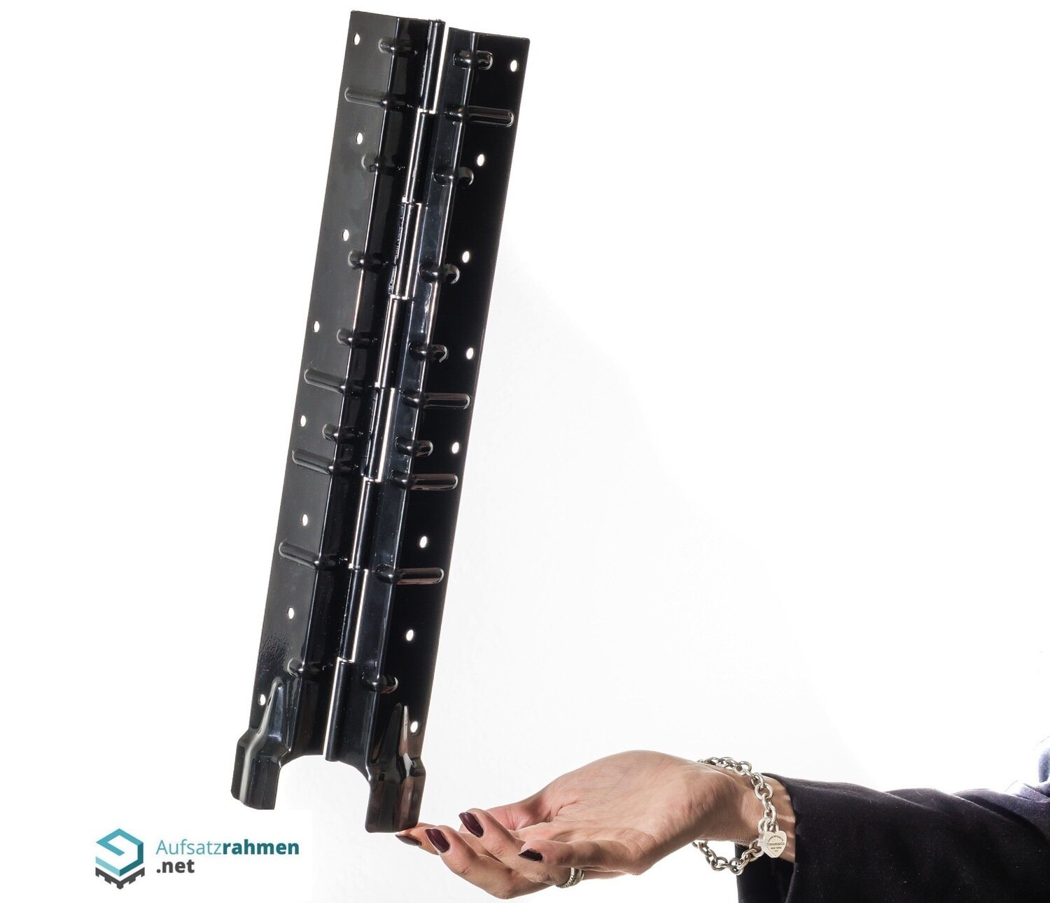 Scharniere für Aufsatzrahmen 400mm - schwarz