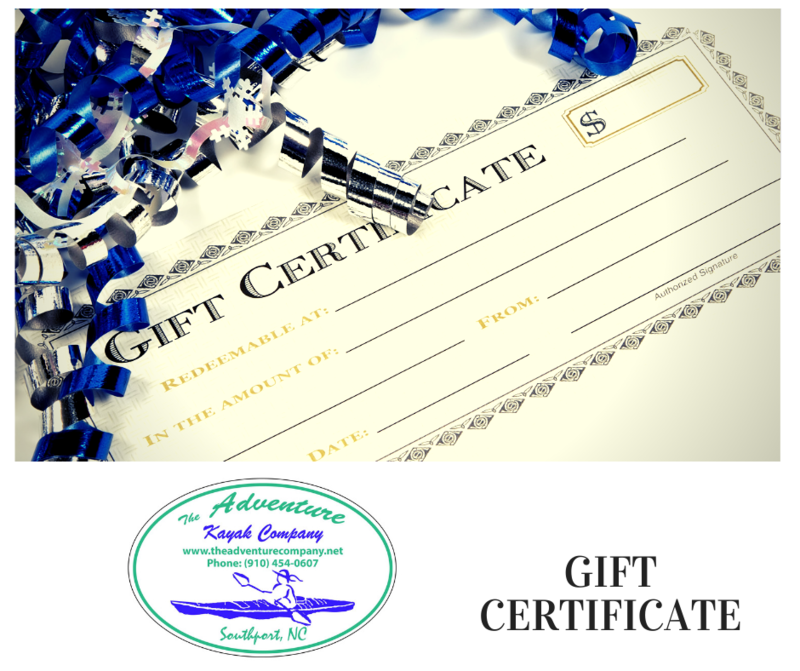 Gift Certificate to Adventure Kayak Company