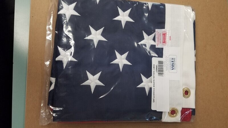 3'x5' American Flag with grommets