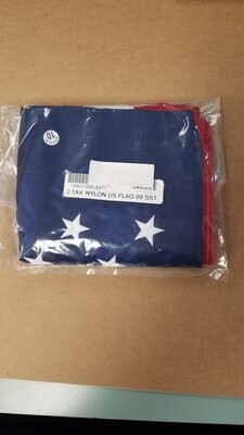 2.5'x4' American Flag with sleeve