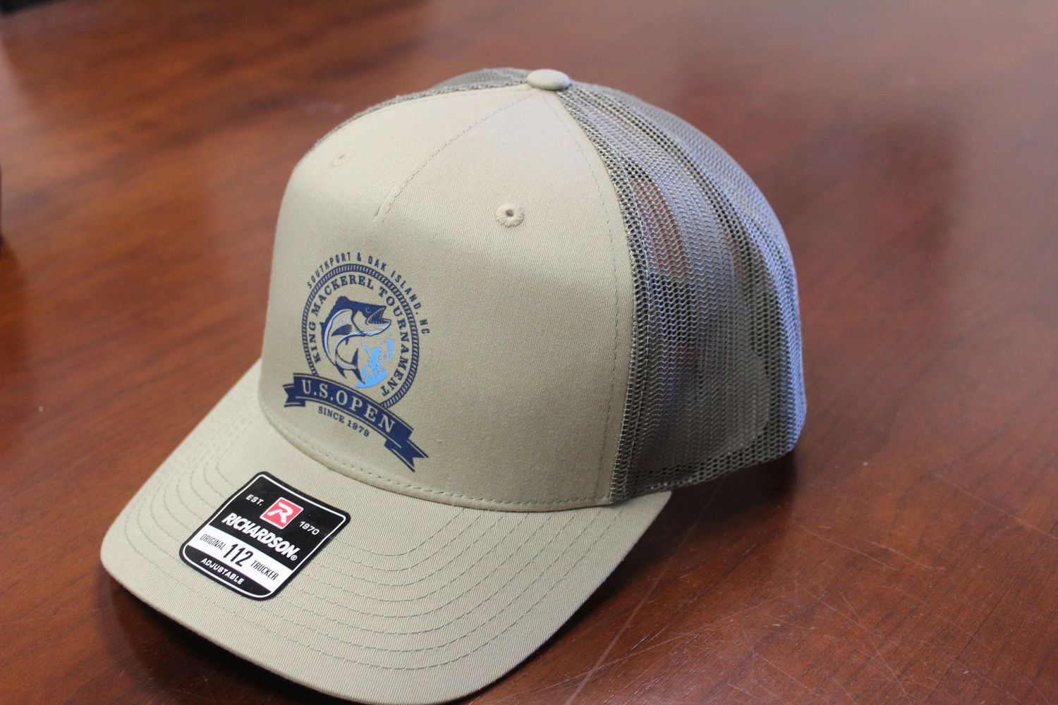 US Open King Mackerel Tournament Cap - Trucker style with mesh back.