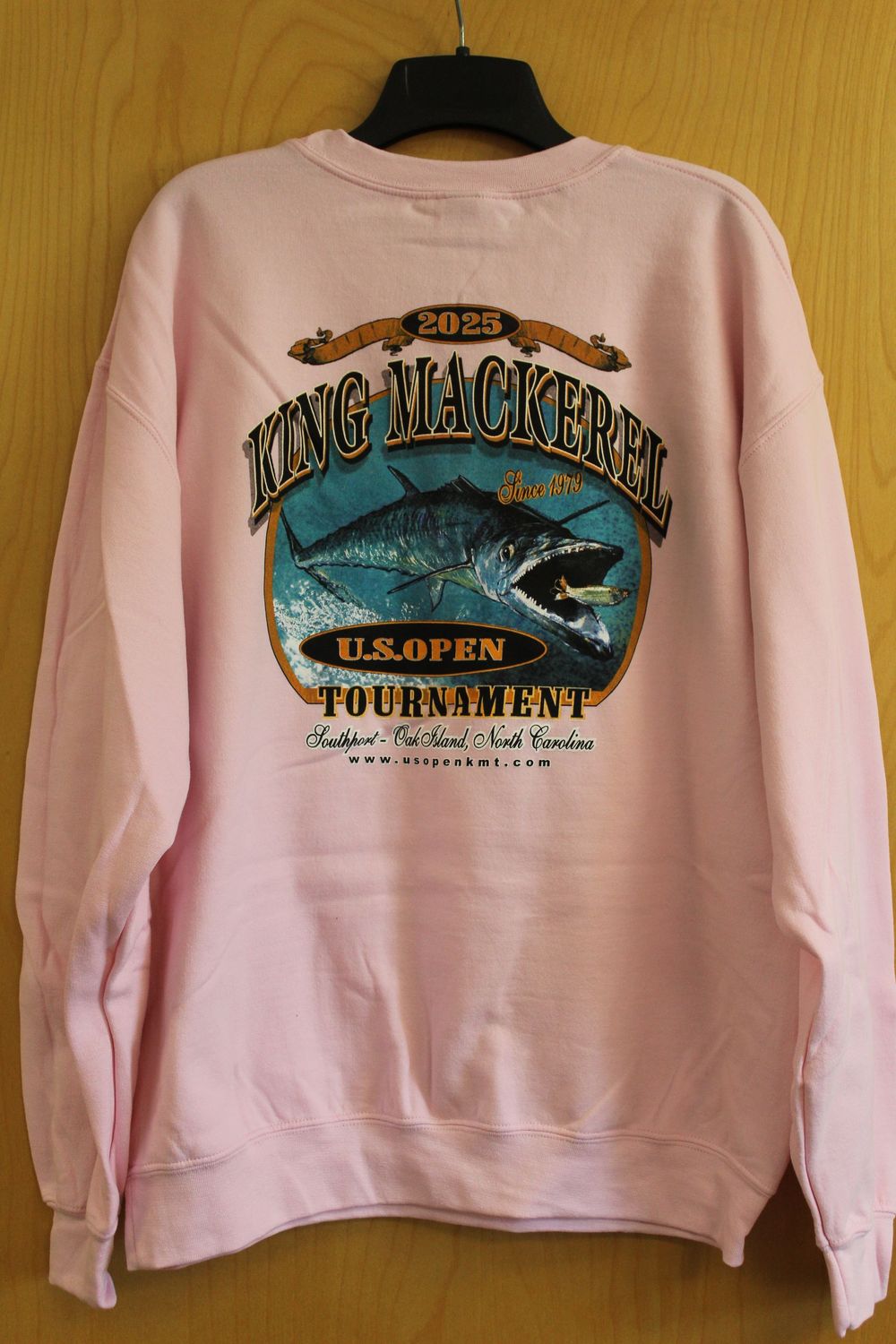 US Open KMT Crew Neck Sweatshirt Pink, Size: Small