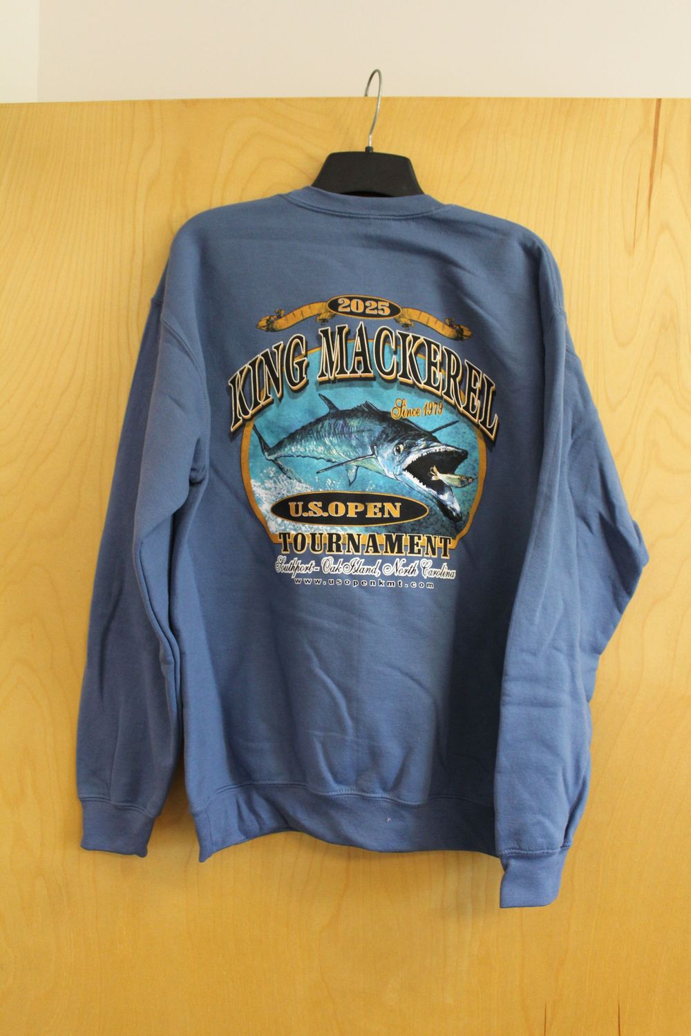US Open KMT Crew Neck Sweatshirt Blue, Size: Small