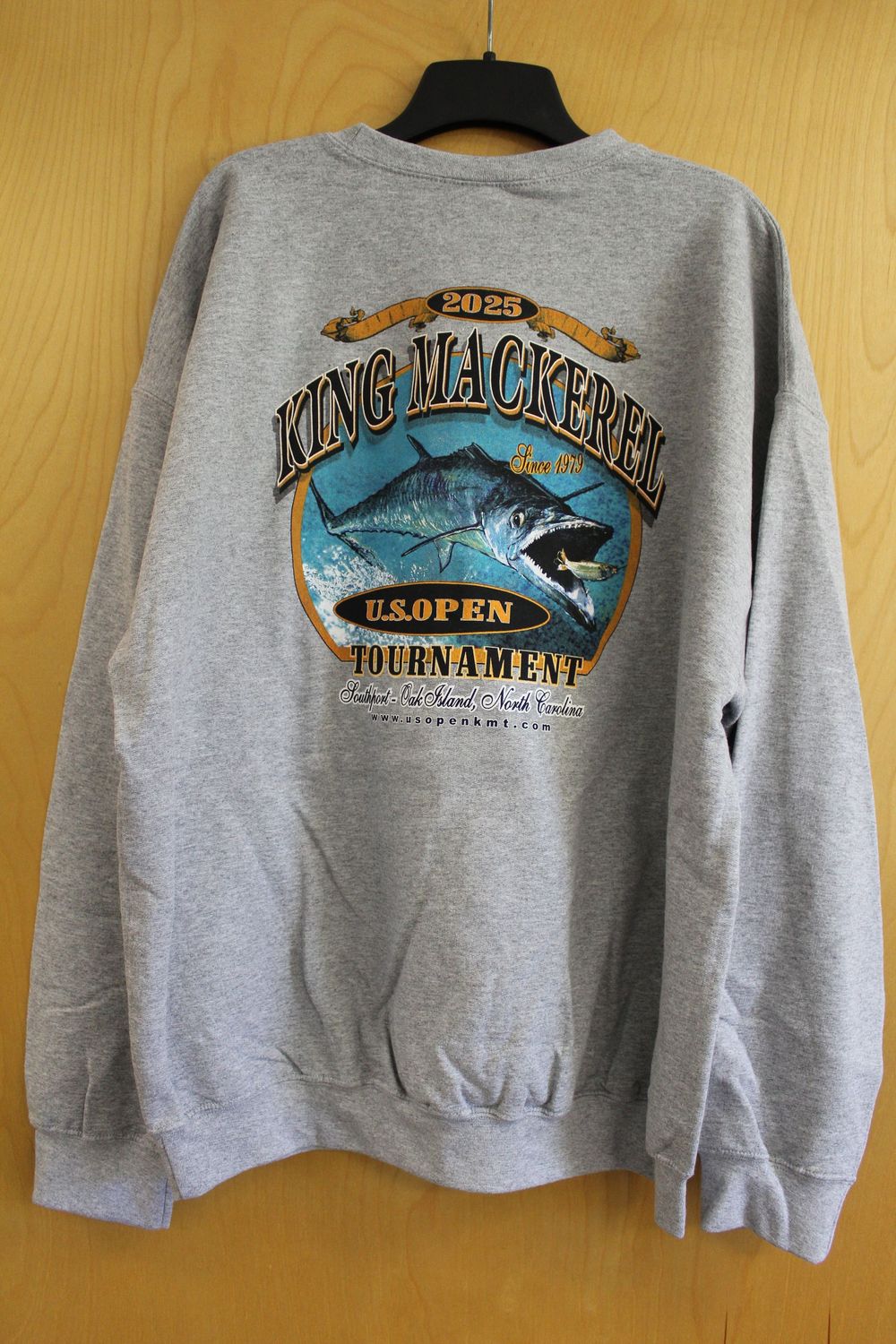 US Open KMT Crew Neck Sweatshirt Grey, Size: Small