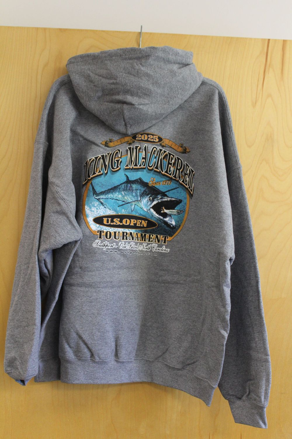 US Open KMT Hooded Sweatshirt Grey, Size: 2XL