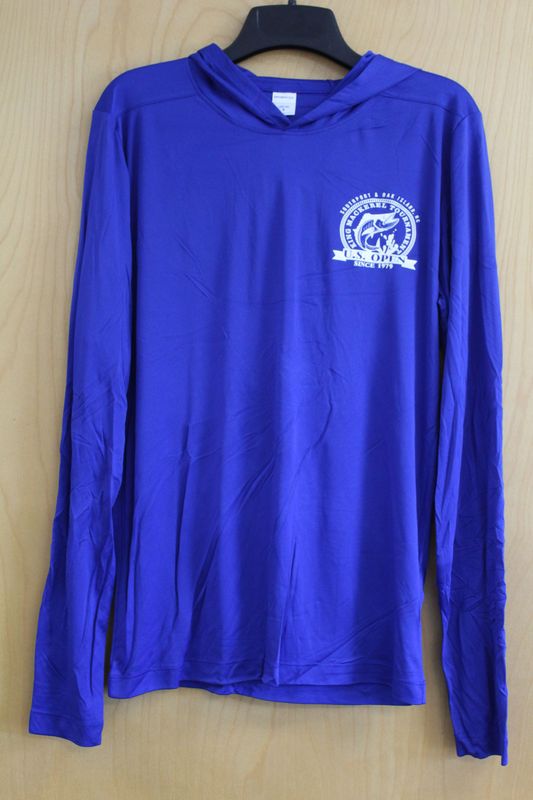 US Open KMT Sport-Teck Long Sleeve Hoodie - Blue