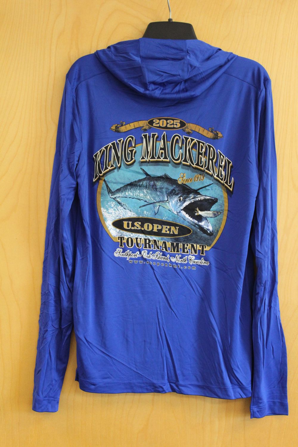 US Open KMT Sport-Teck Long Sleeve Hoodie - Blue, Size: Medium