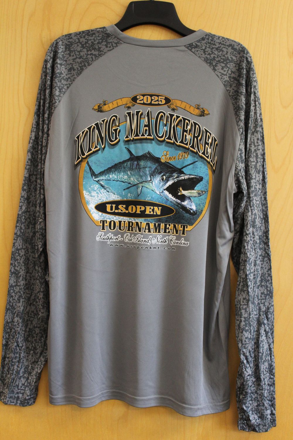 US Open KMT Sport-Tek Long Sleeve Digi Camo Tee- Grey, Size: Medium