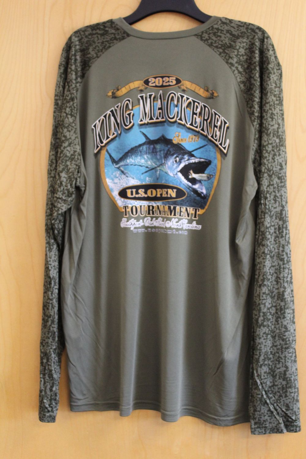 US Open KMT Sport-Tek Long Sleeve Digi Camo Tee- Green, Size: Medium
